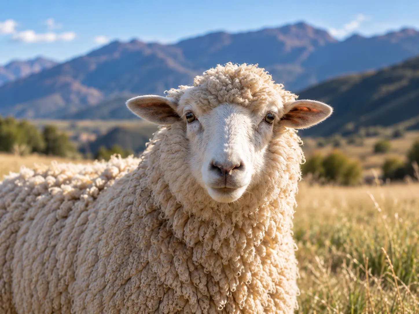 Mouton dans un paysage de montagne